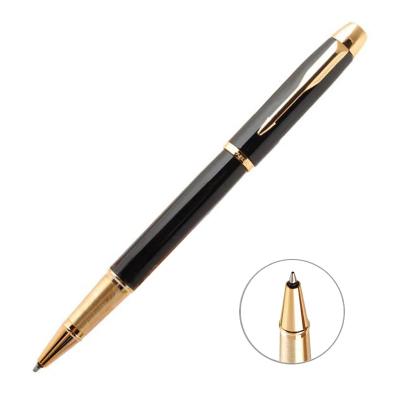 New Classic Parker Metal Roller Pen Matte Black With Gold Trim