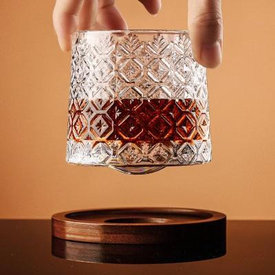 Crystal Old Fashioned Spinning Brandy Glass 280ml